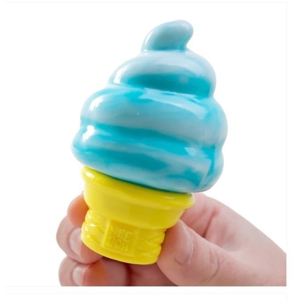 BLUE- Viral Squishy Squish Needoh Nice Cream Cone - 100% AUTHENTIC